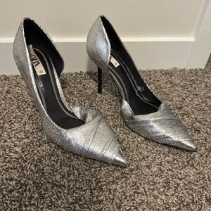 Zara metallic heels